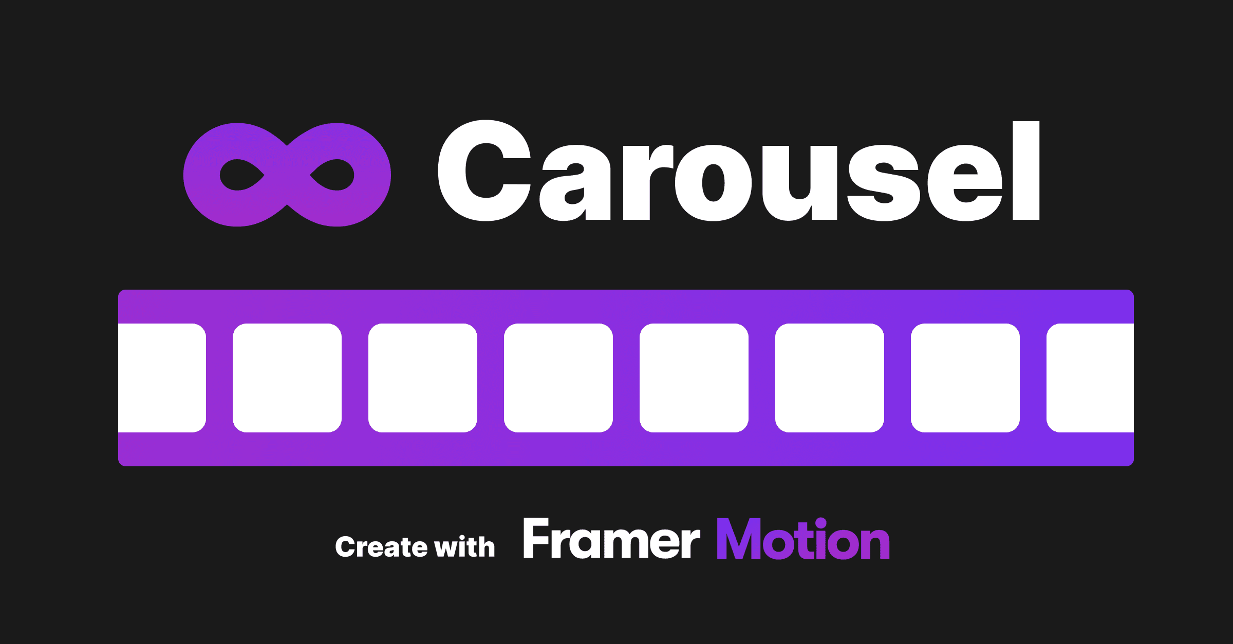 FramerMotionで流れるループ画像を作る / How to Create Infinite Autoplay Carousel (Ticker Carousel)